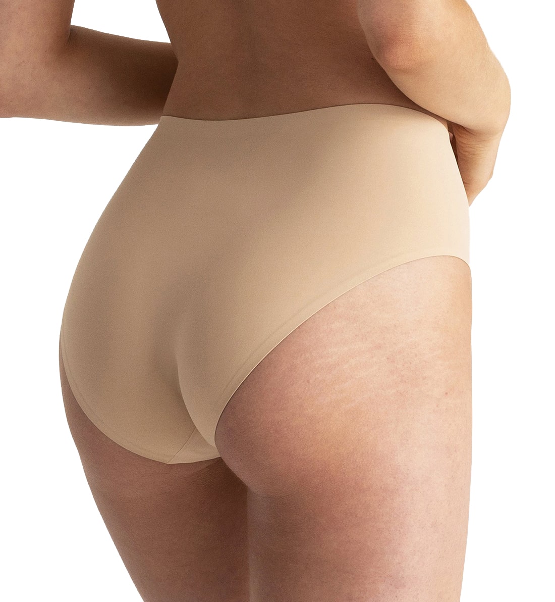 Evelyn & Bobbie High-Waisted Retro Bikini Panty (1704),US 0-14,Sand - Sand,US 0-14