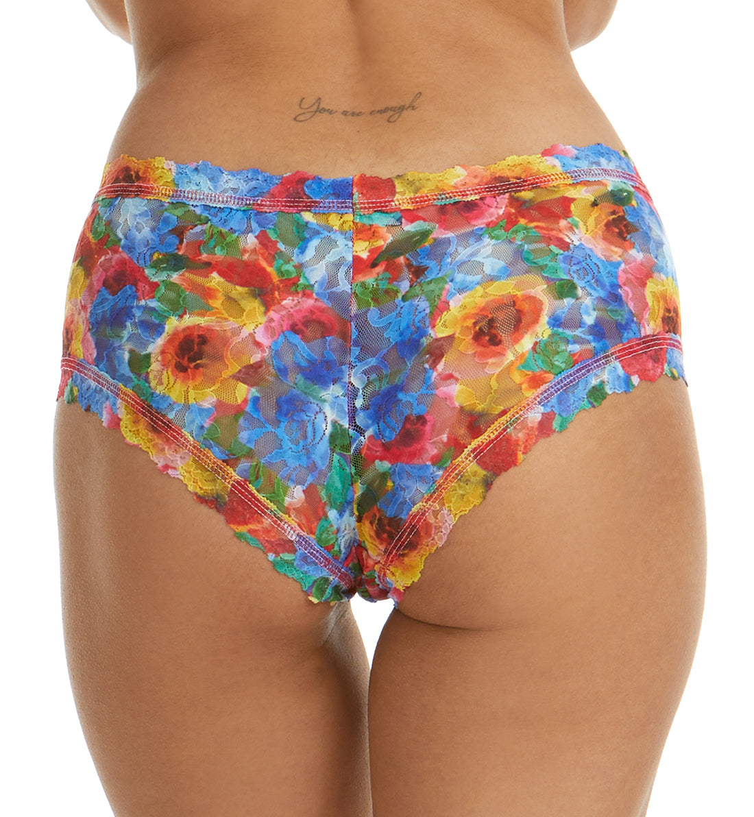 Hanky Panky Signature Lace Printed Boyshort (PR4812P),XS,Bold Blooms - Bold Blooms,XS