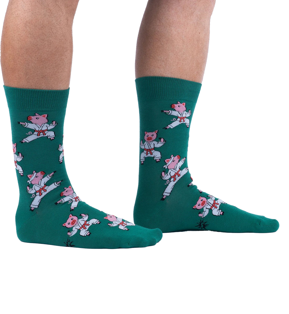 SOCK it to me Men's Crew Socks (MEF0718),Pork Chop - Pork Chop,One Size