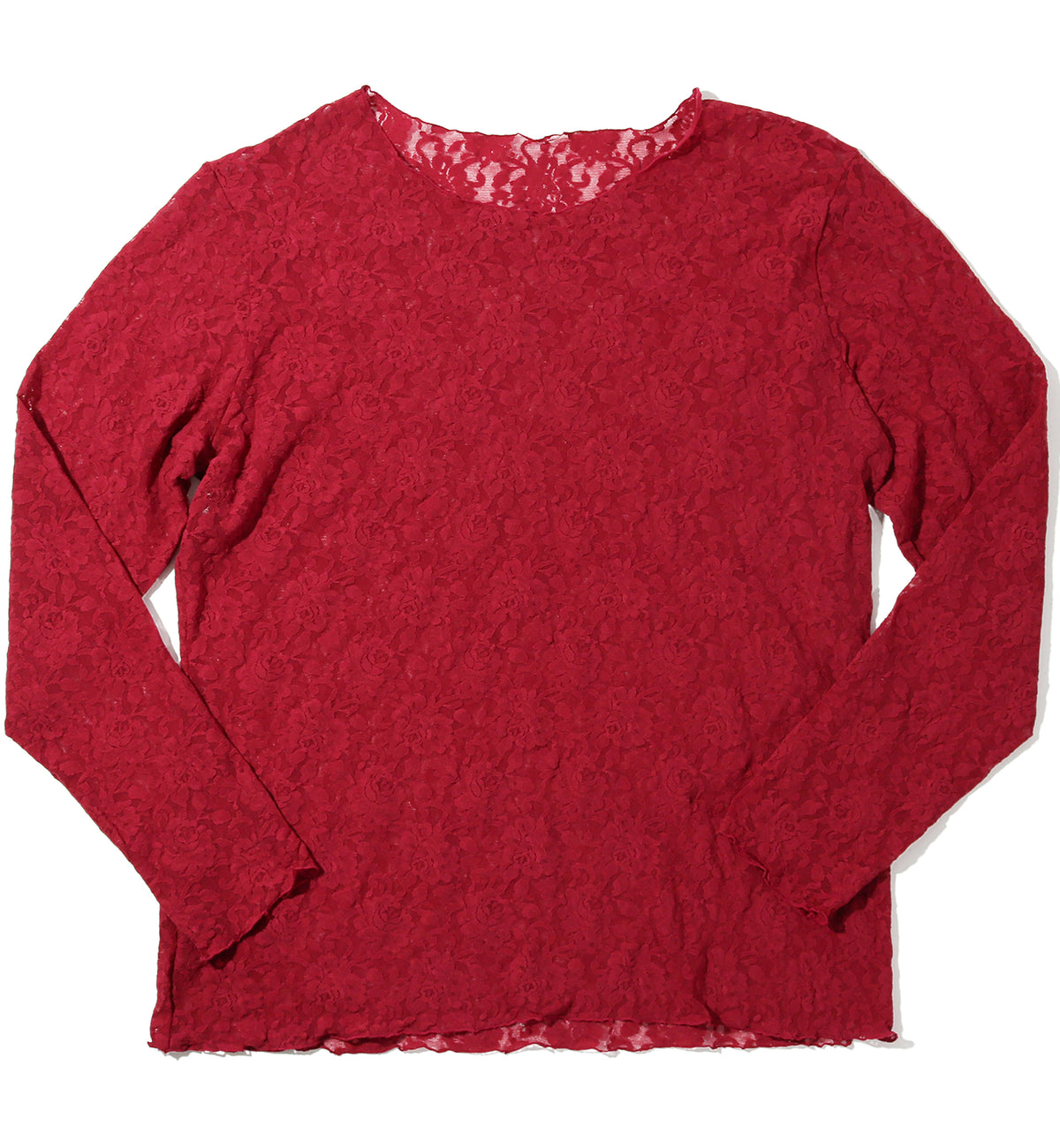 Hanky Panky Signature Lace Unlined Long Sleeve Top PLUS (128LX),1X,Wild Berries - Wild Berries,1X