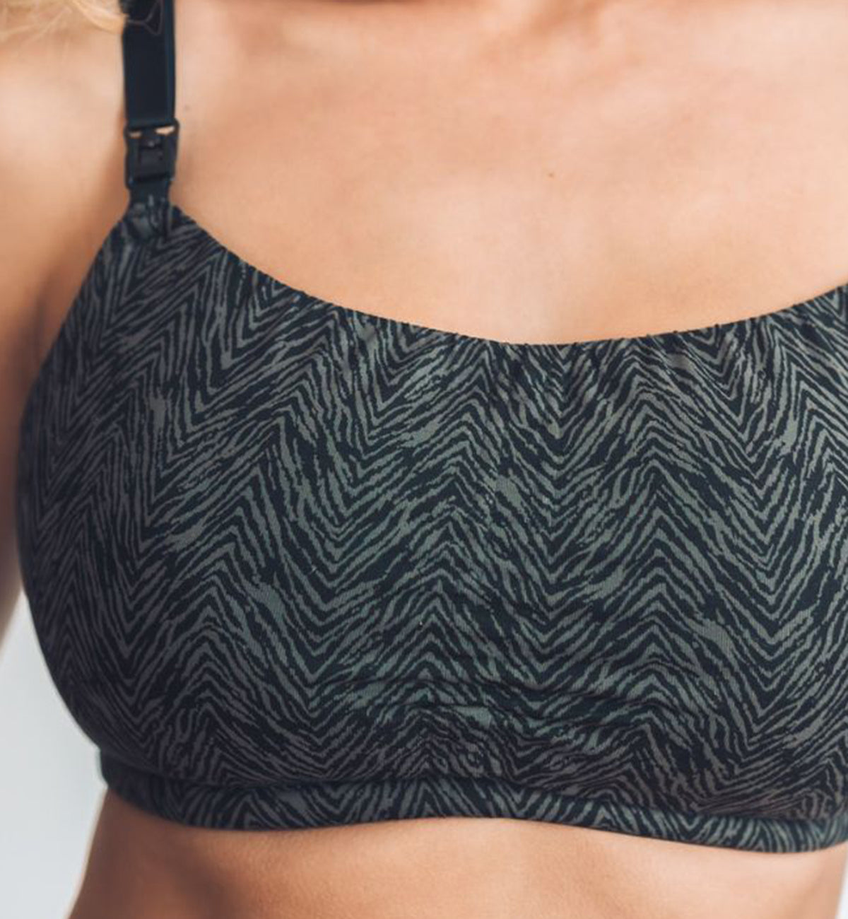 Royce Blossom Adjustable Non-wire Nursing Bra (1462),32 C/D/DD,Black Animal - Black Animal,32C/D/DD