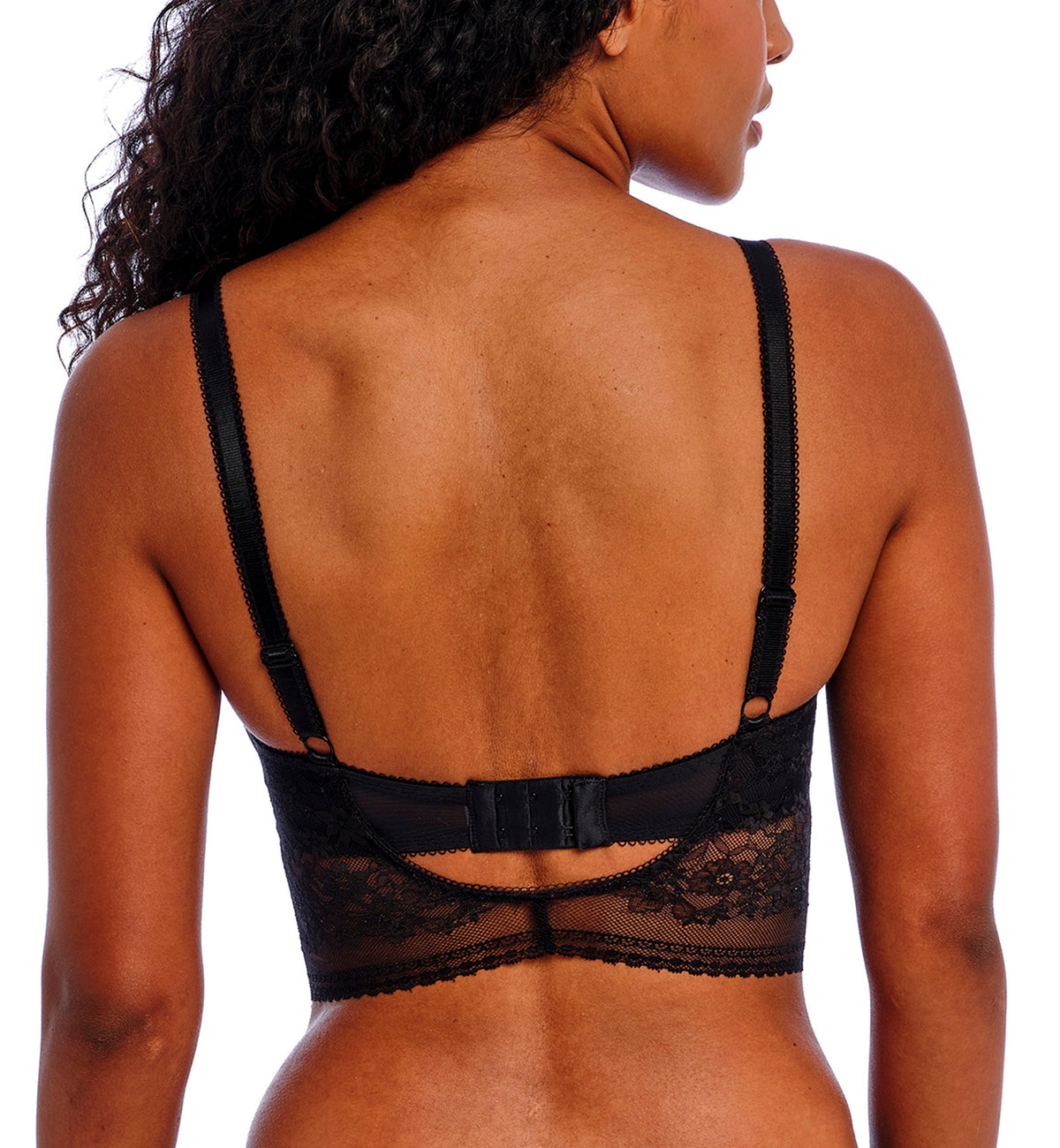 Freya Sydnie Longline Underwire Bra (402820),28D,Black - Black,28D