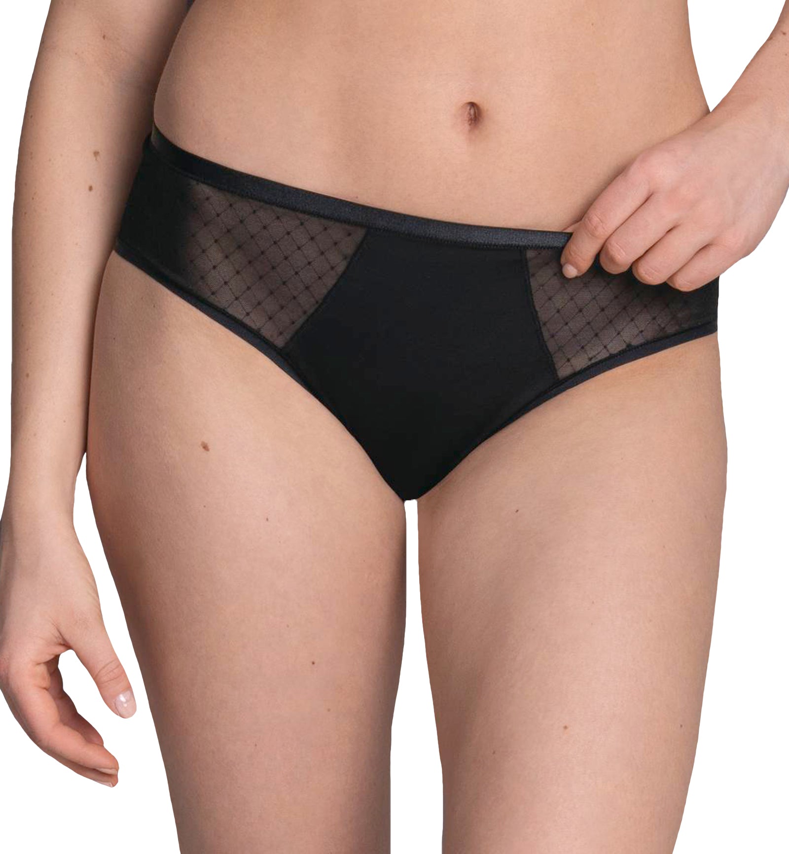 Rosa Faia by Anita Eve High Waist Brief (1332),US 6,Black - Black,6