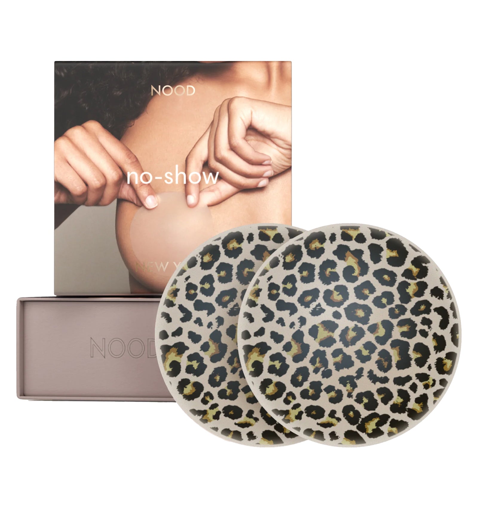 NOOD No-Show Round Adhesive Reusable Nipple Covers (3 inch),Wild Side - Wild Side,3 INCH