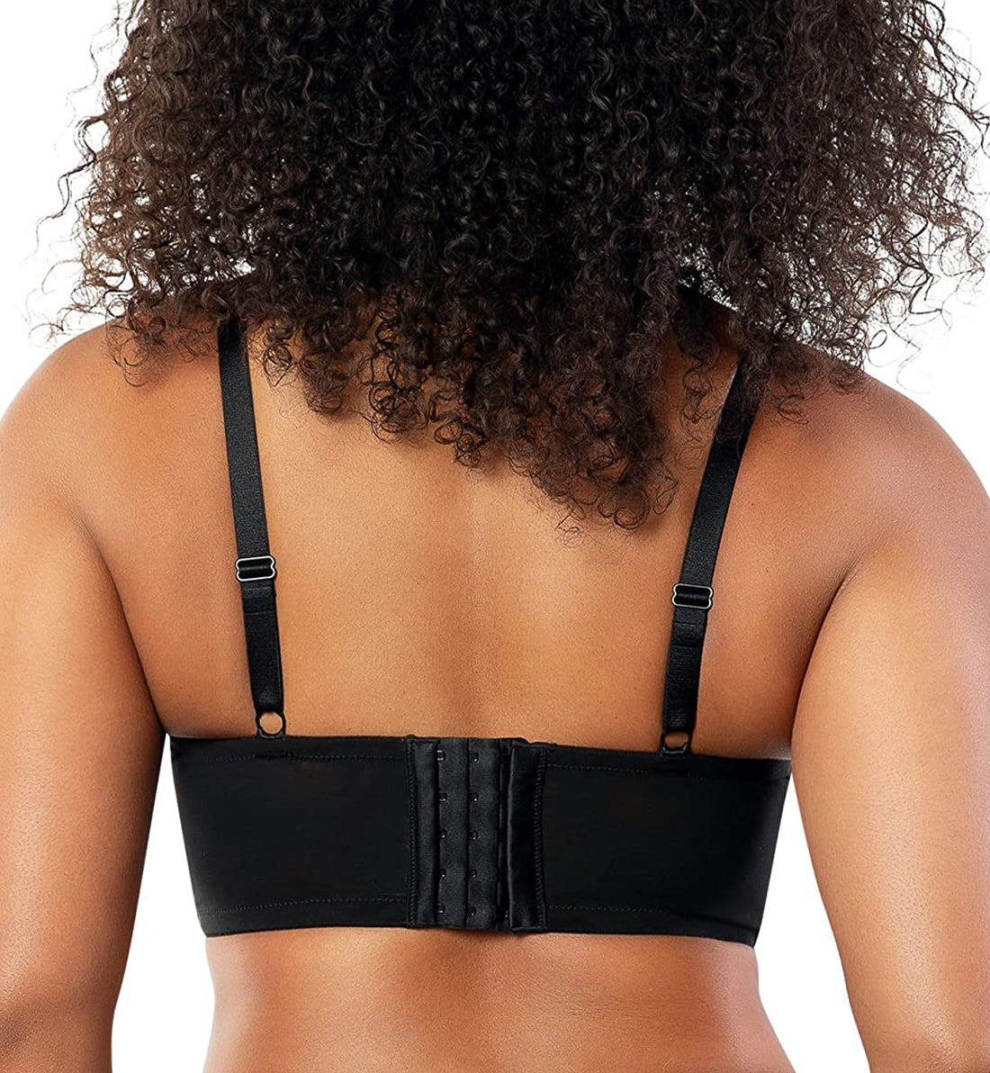 Parfait Pearl Longline Plunge Underwire Bra (P6091),32C,Black - Black,32C