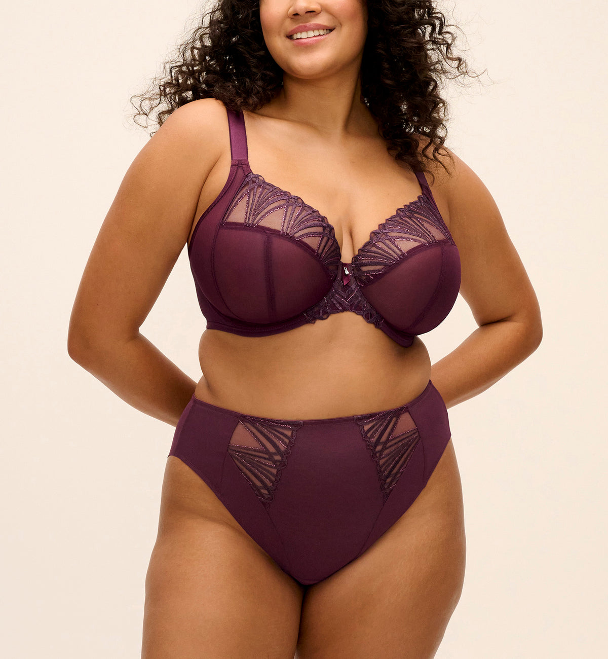 Elomi Reja Panty Brief (303150),Small,Fig - Fig,Small