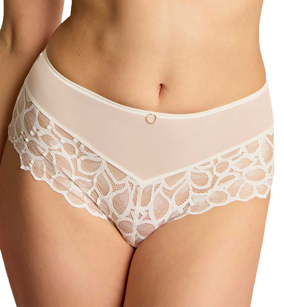 Panache Allure Deep Brief (10764),XS,Ivory - Ivory,XS