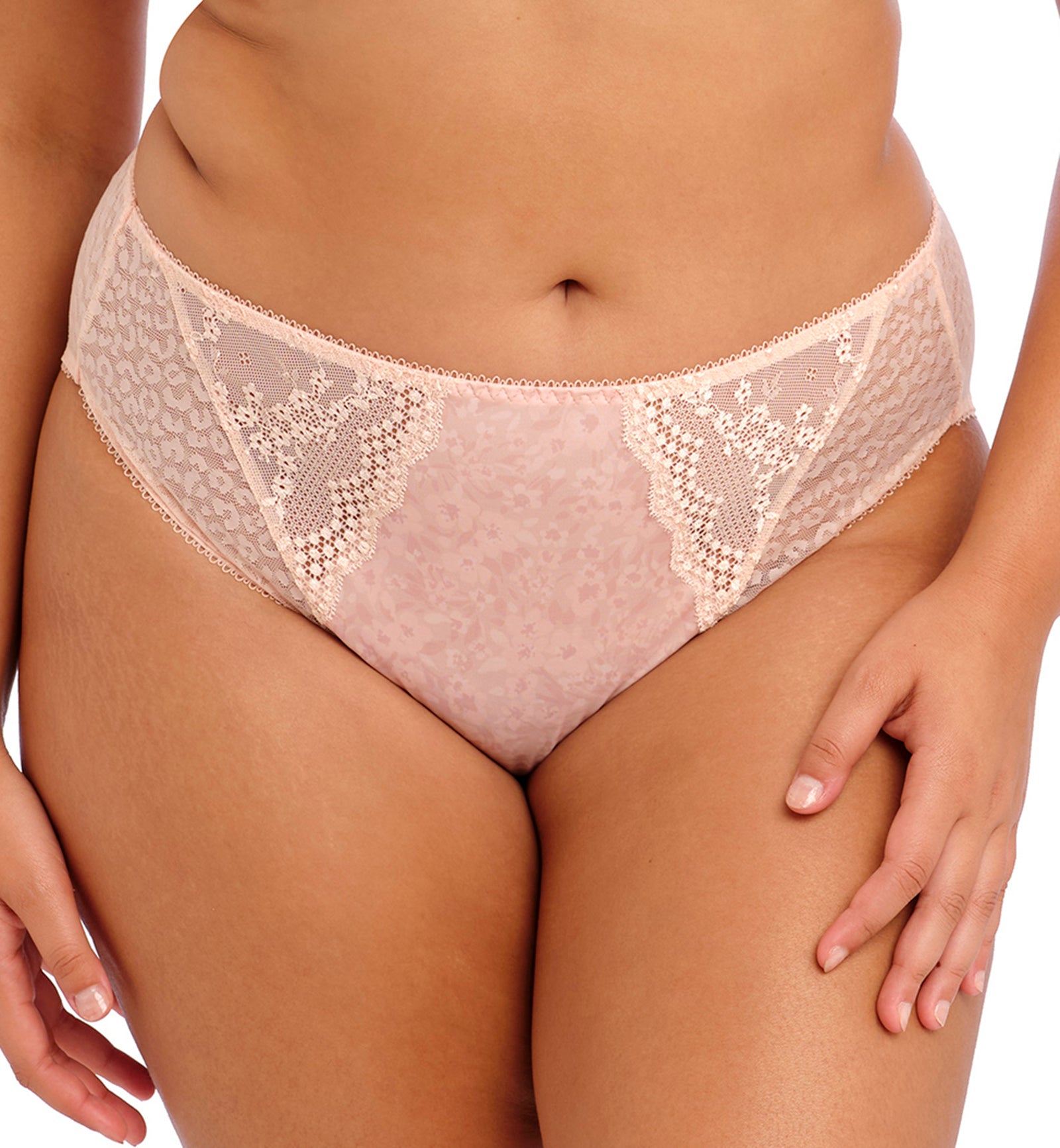 Elomi Lucie Matching High Leg Brief (4496),Medium,Pale Blush - Pale Blush,Medium