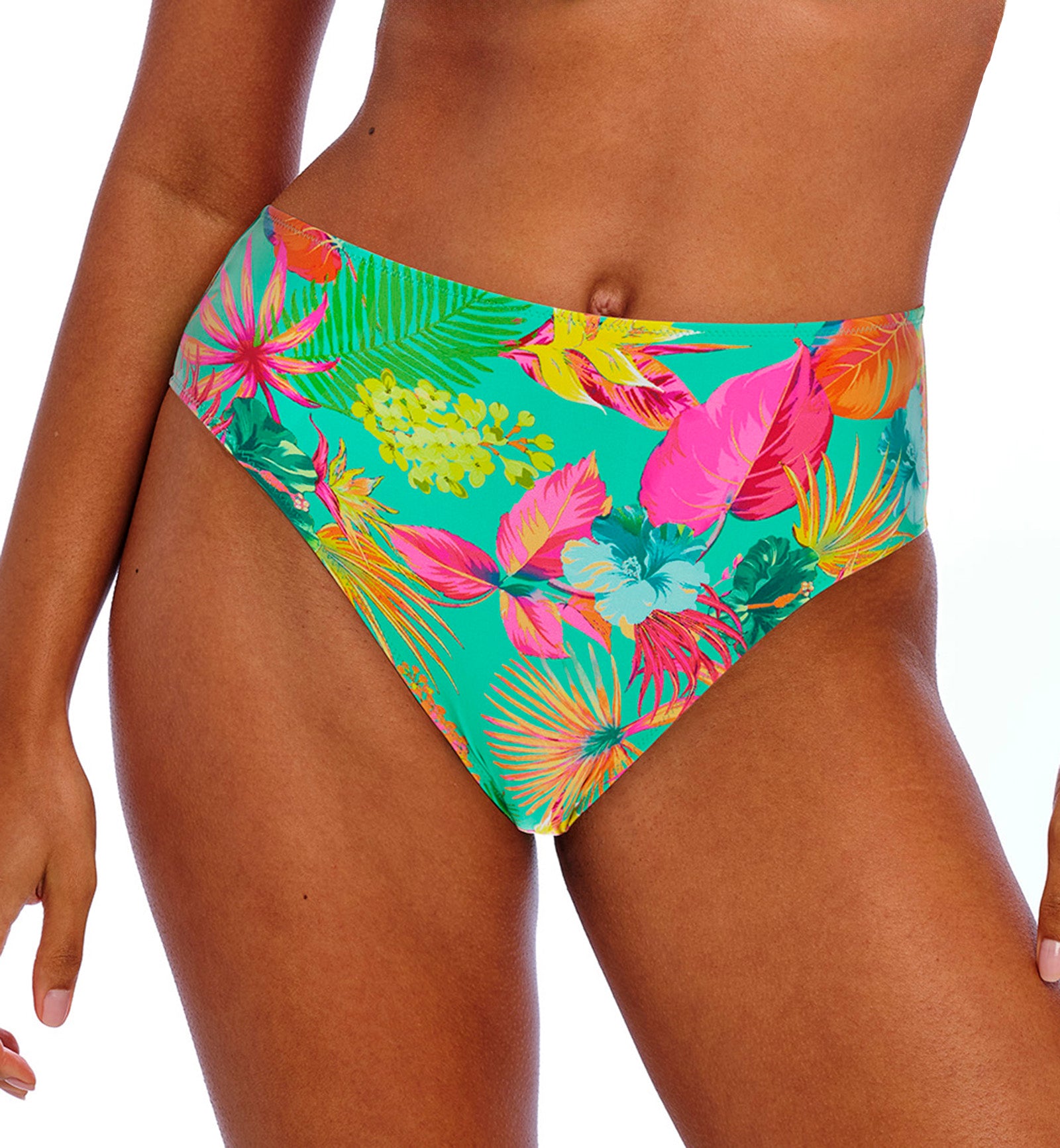 Freya Isla Margarita High Waist Bikini Brief (206578),XS,Jade - Jade,XS