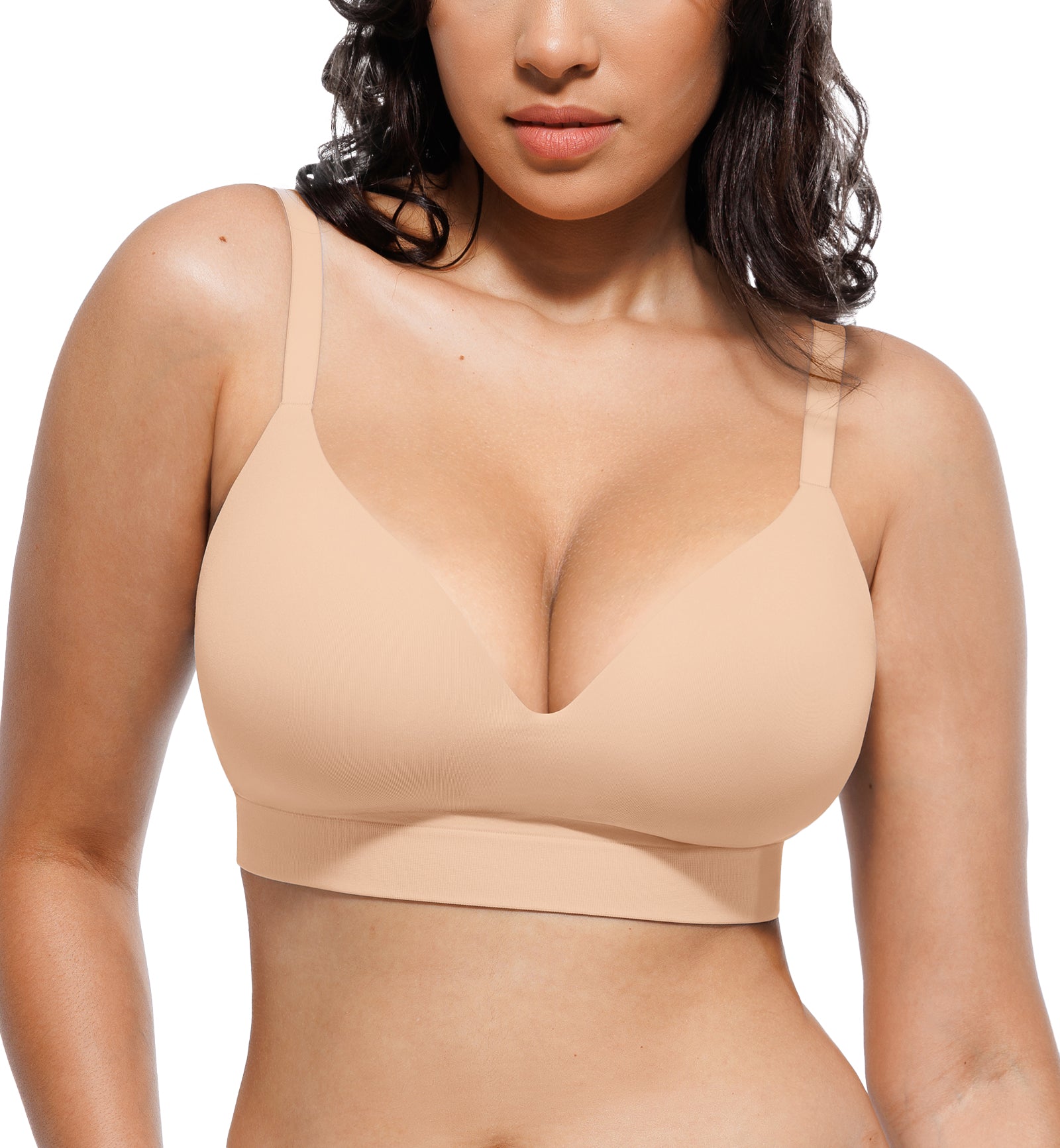 SHAPELLX OceanHug Oyster Reborn T-Shirt Bra (WLGb52011),Small,Beige - Beige,Small