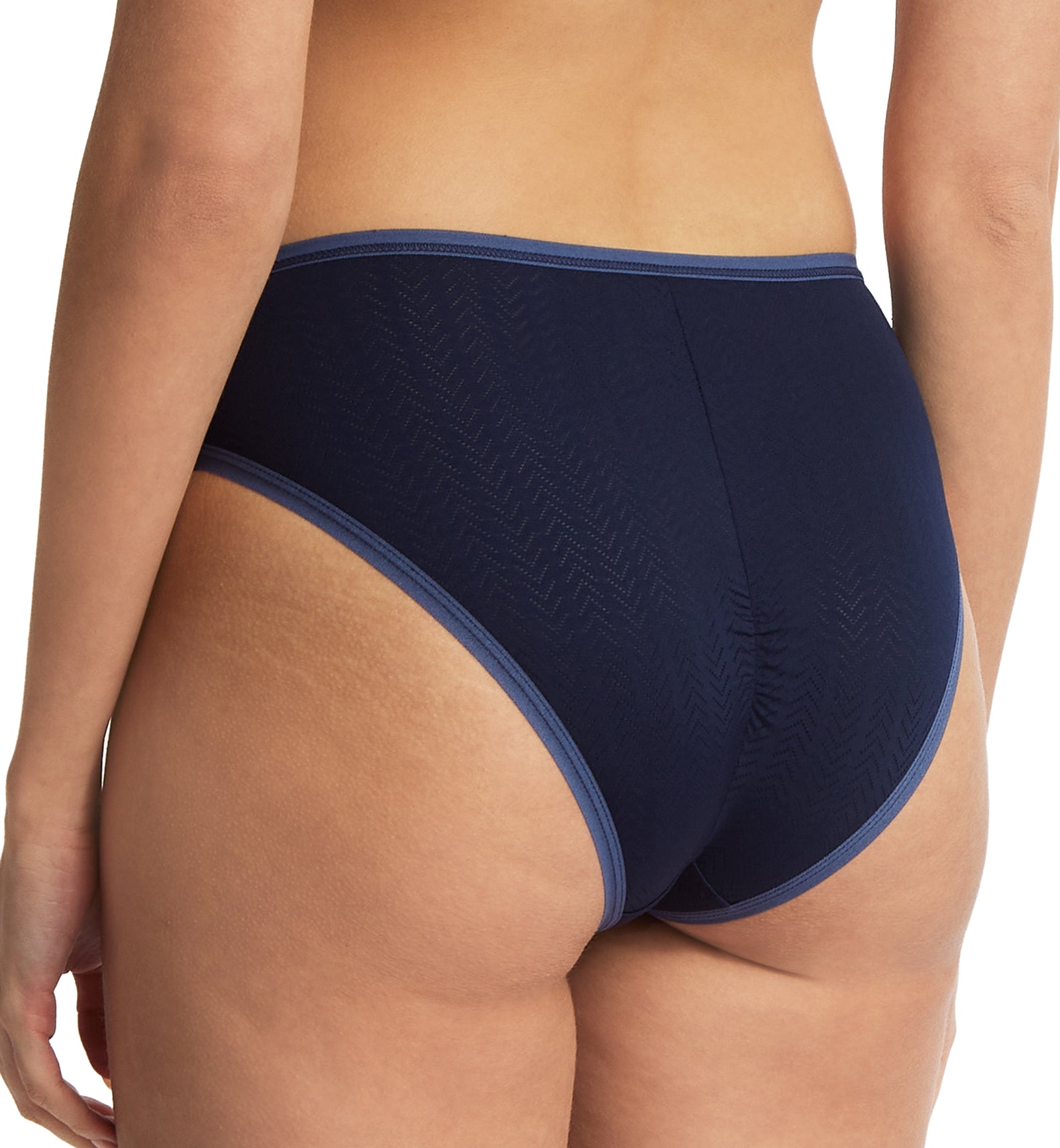 Hanky Panky MoveCalm Ruched Back Brief (2P2184),XS,Blackberry Crumble/Waterfall Blue - Blackberry Crumble/Waterfall Blue,XS
