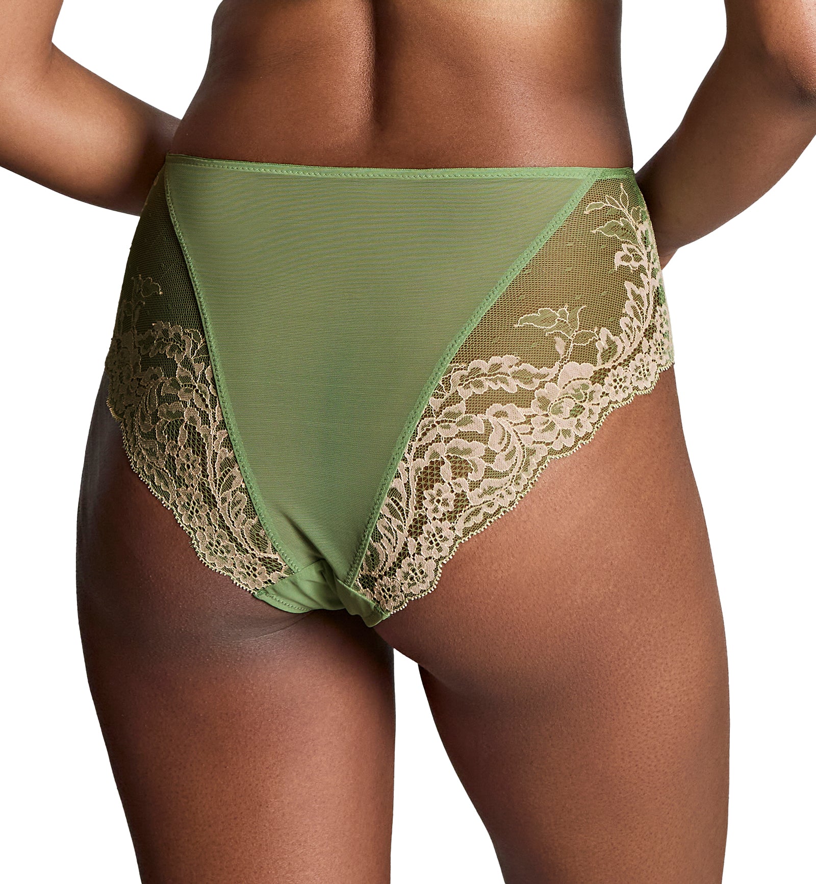 Panache Ana Deep Brief (9394),Small,Sage/Sand - Sage/Sand,Small