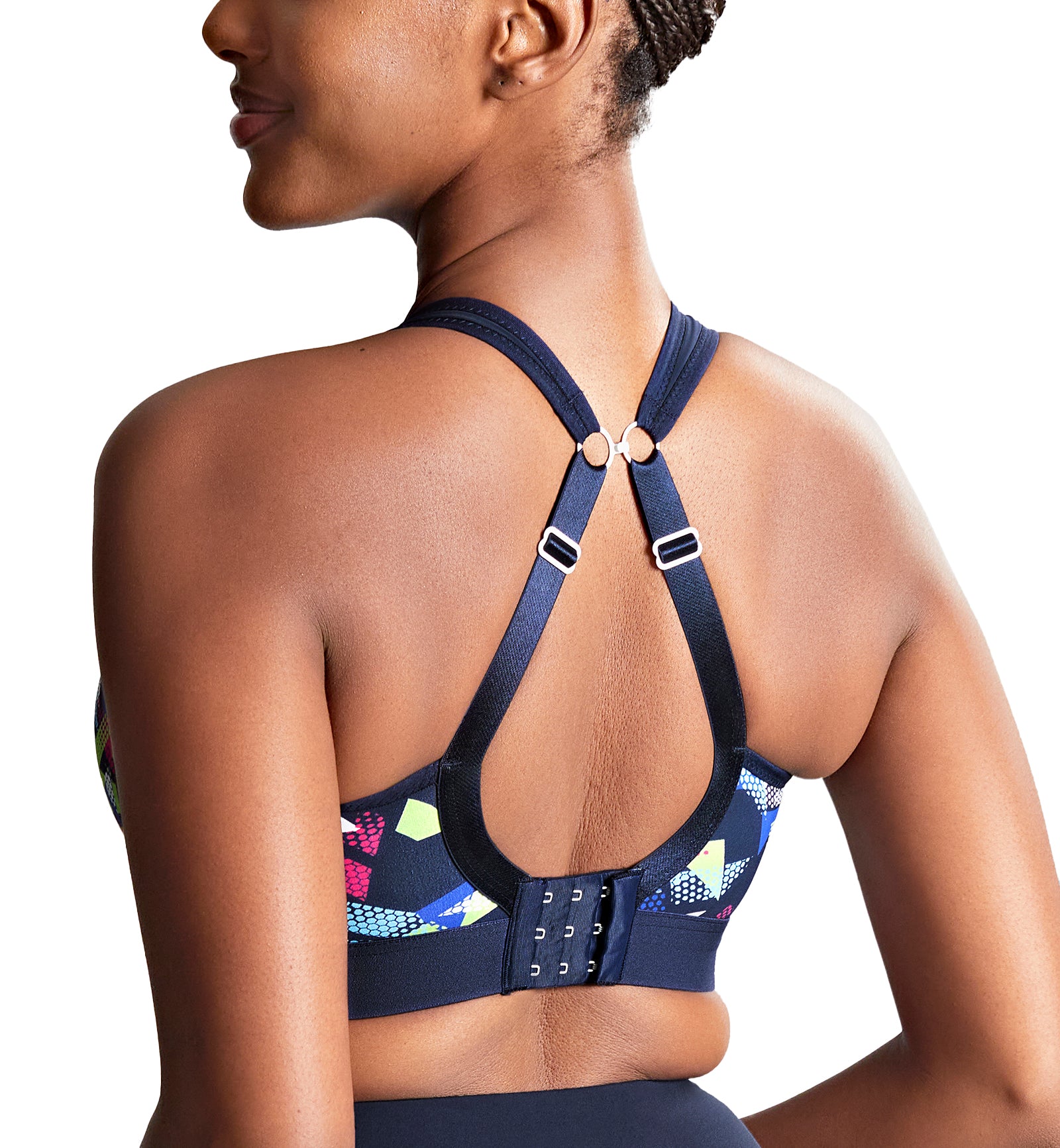 Panache Boundless Racerback Non-Wire Sports Bra (7341B),28FF,Graphic Print - Graphic Print,28FF