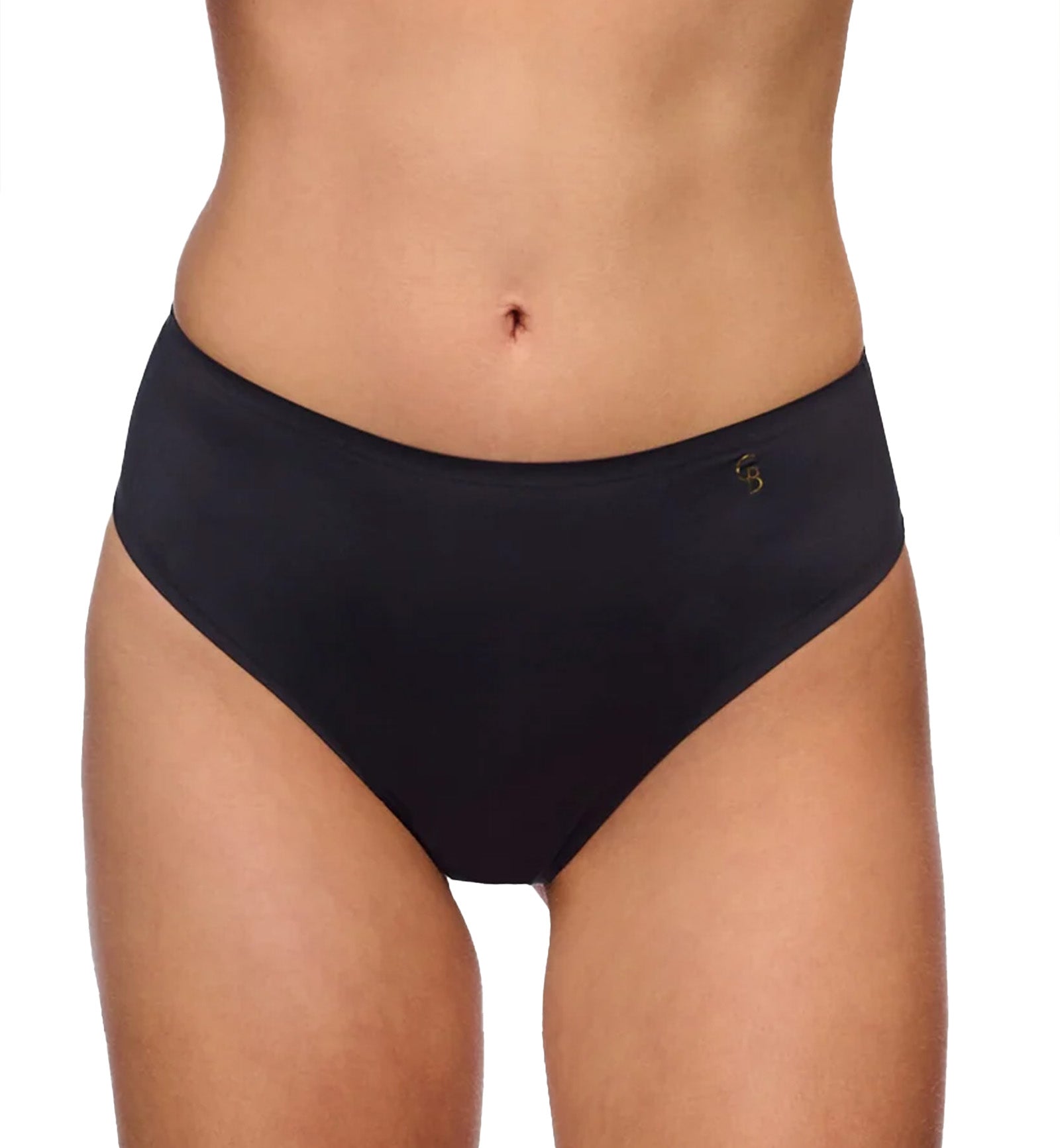 Cosabella Lisciante High Waist Thong (LISCI0361),S/M,Black - Black,S/M