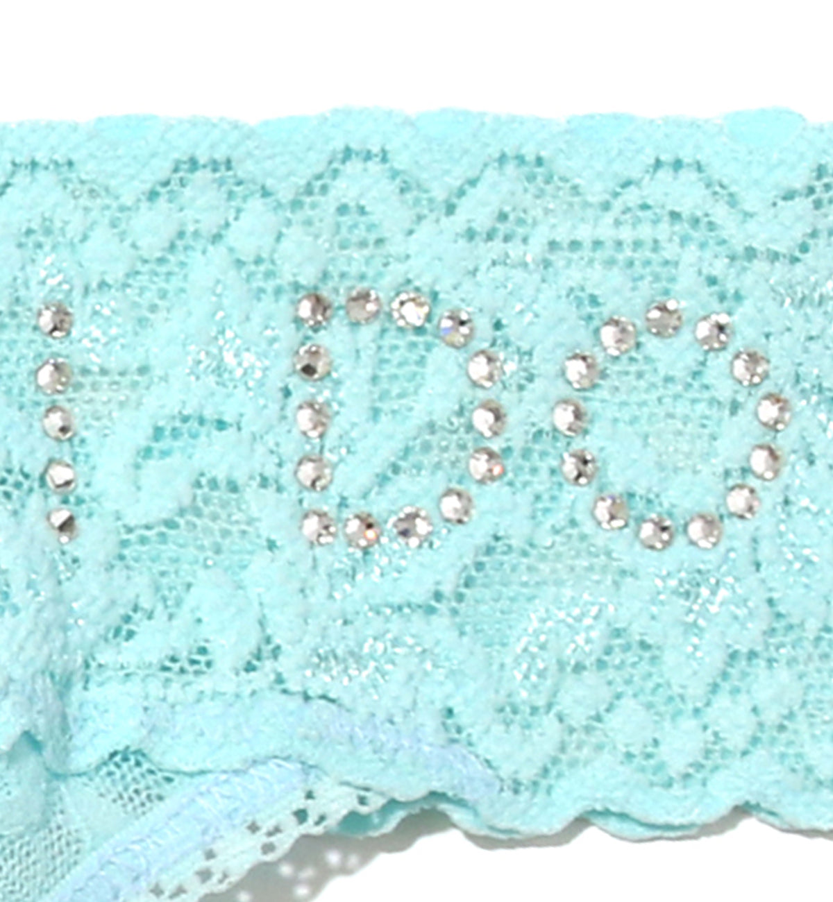 Hanky Panky Bridal I DO & MRS Low Rise Thong 2-PACK (49MRSBX),White/Celeste - White/Celeste,One Size