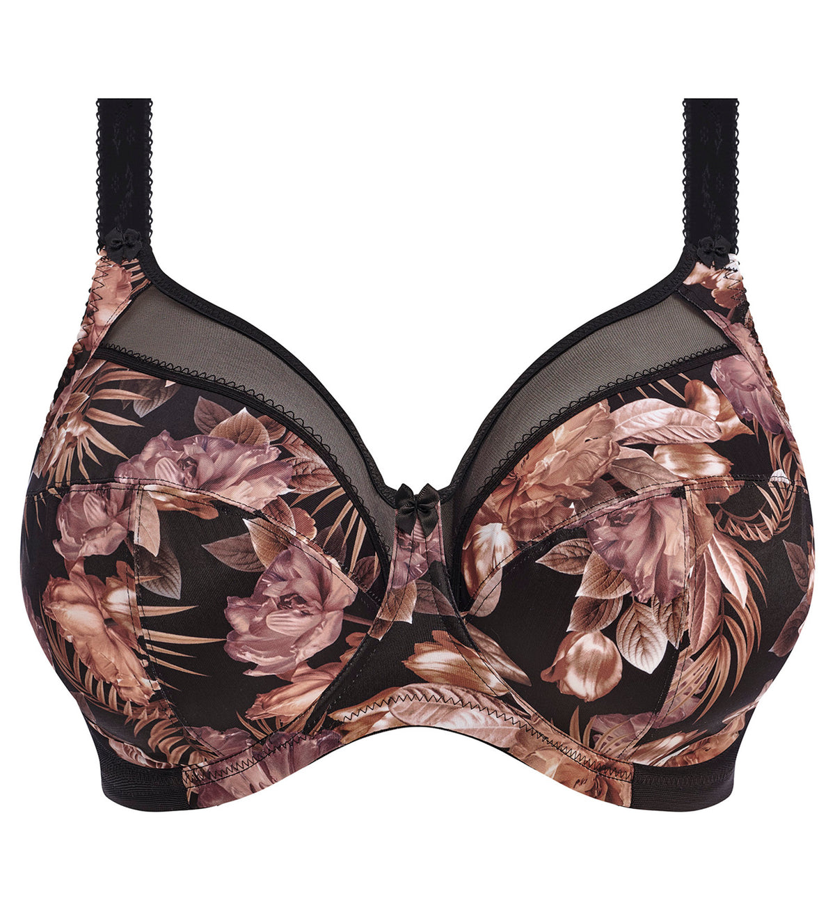 Goddess Kayla Support Underwire Bra (6162),34I,Dark Tropical - Dark Tropical,34I