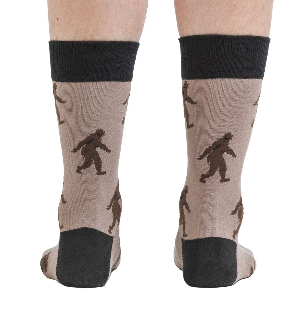SOCK it to me Men's Crew Socks (mef0068),Sasquatch - Sasquatch,One Size