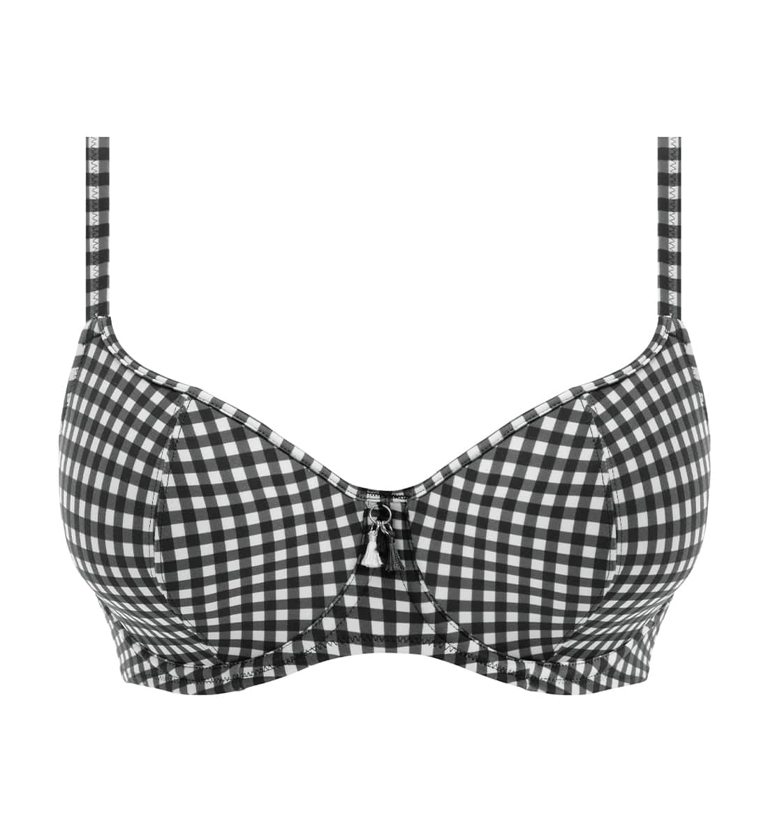 Freya Check In Sweetheart Padded Underwire Bikini Top (201903),30E,Monochrome - Monochrome,30E